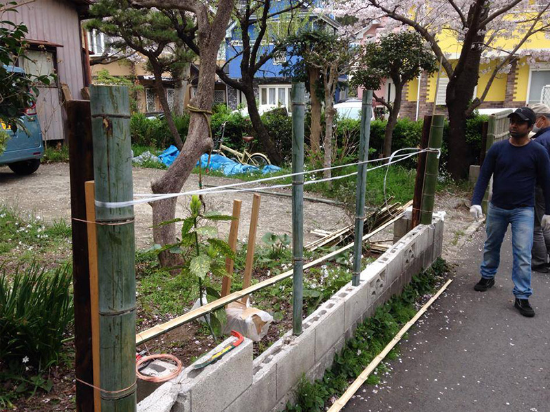 竹垣作りワークショップ