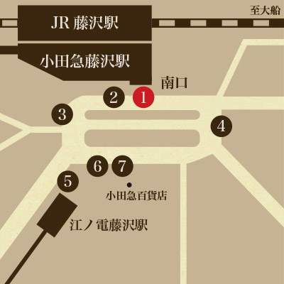 JR・小田急藤沢駅バス停