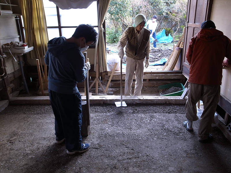 土間のたたきワークショップ