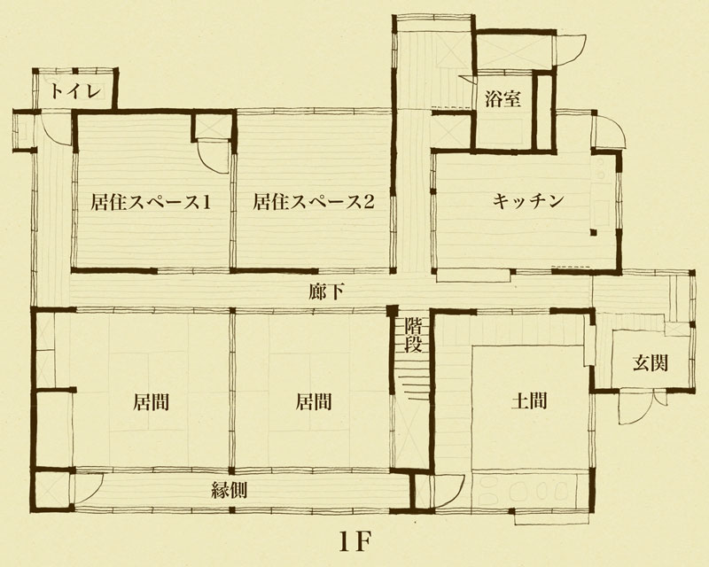 たけのこ庵間取り