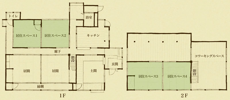 たけのこ庵 間取り